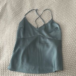 Satin abercrombie tank top
